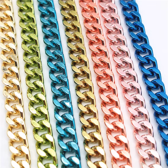 Фурнитура и аксессуары Изготовленная на заказ фурнитура для сумок Металлическое звено Пластиковая сумка Железная сумка Замок Бордюрная цепь